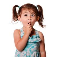 Alternative Facts - Little girl Shhhh! 